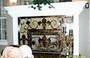 fireplace door and facade, installed