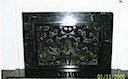 Fireplace door, installed