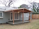 Roof added over existing deck