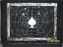 Spider web with spade and frame