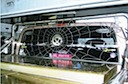 Spider web with Tazmanian devil